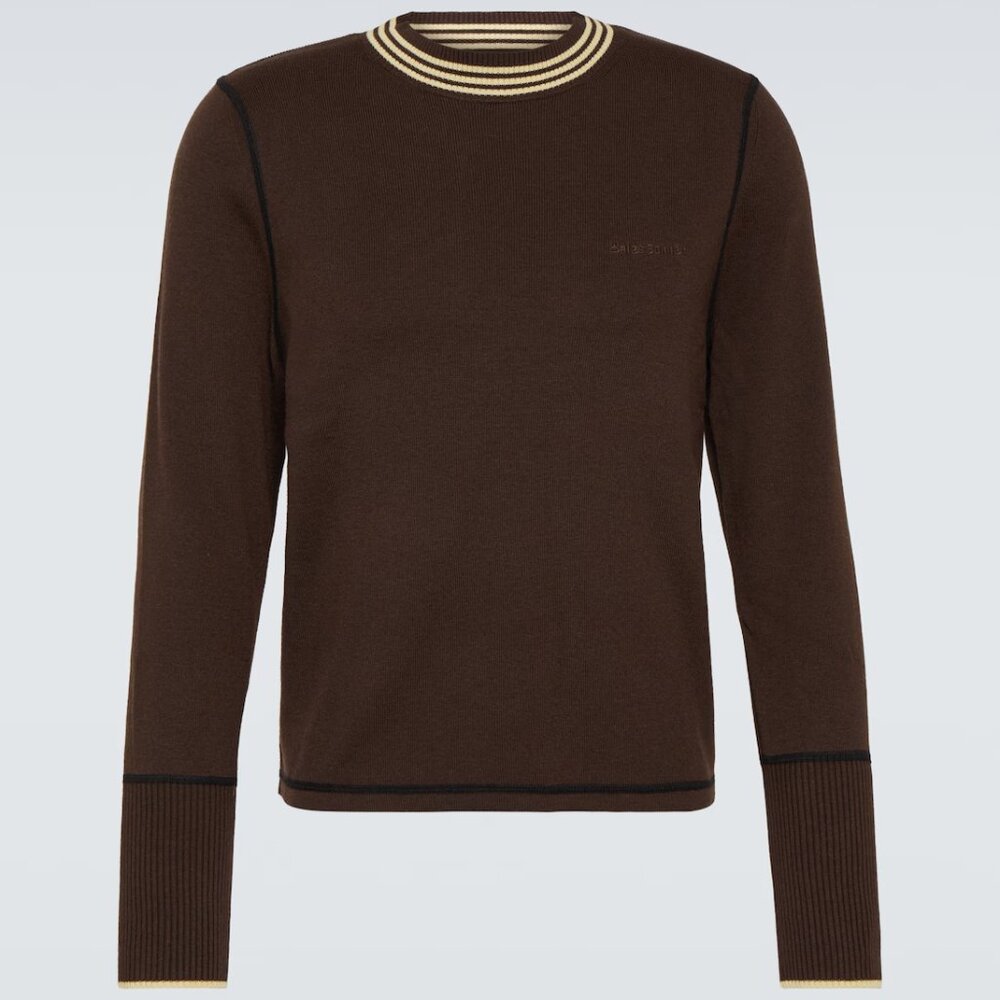 NWT adidas Wales Bonner Brown Wool Blend Sweater Size XS